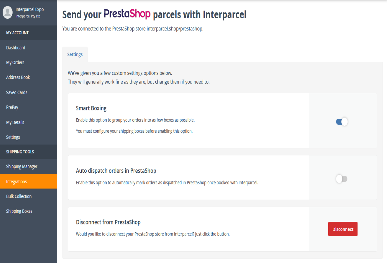 Custom PrestaShop Settings