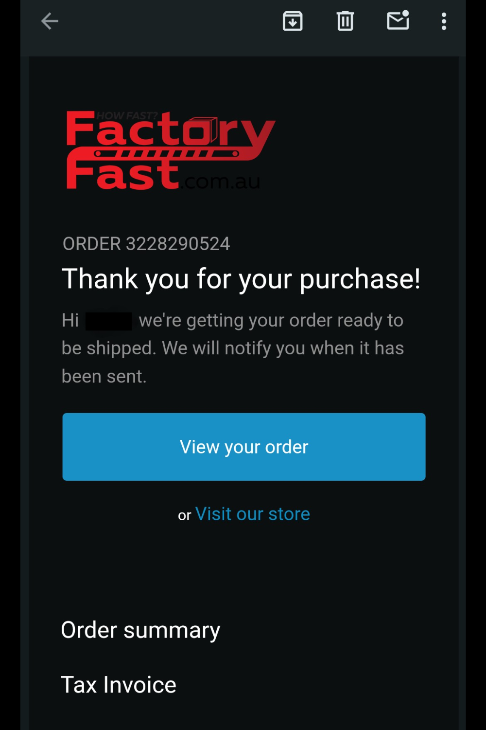 order confirmation image