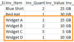 Import from CSV page