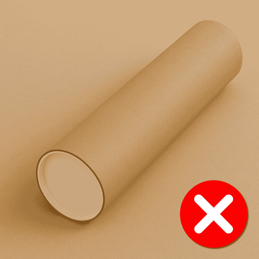 cylindrical cardboard tube