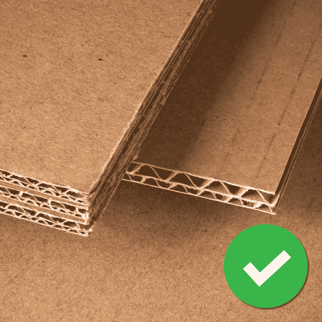 Double wall corrugated box 