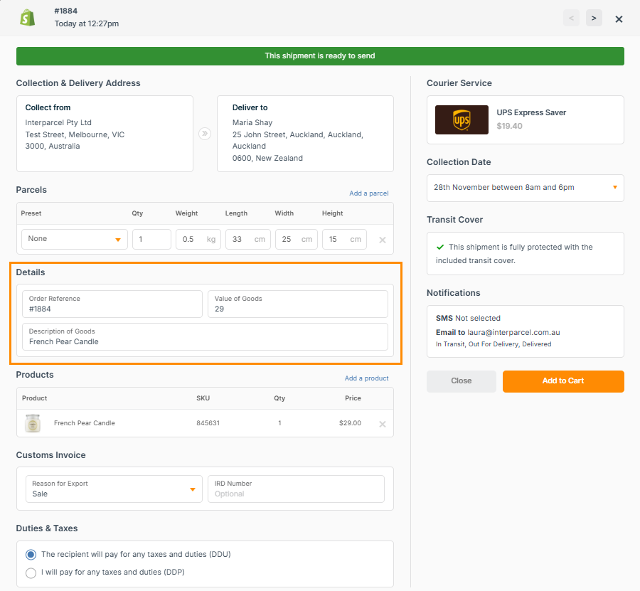 shipping manager with three orders