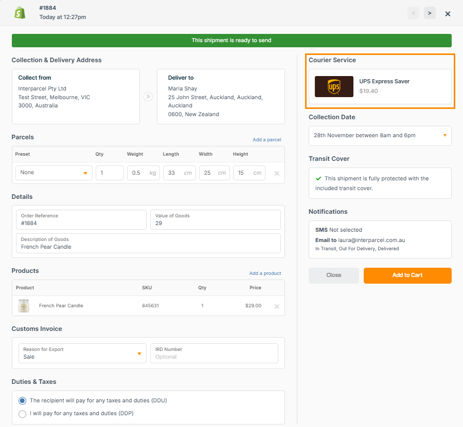 shipping manager with three orders