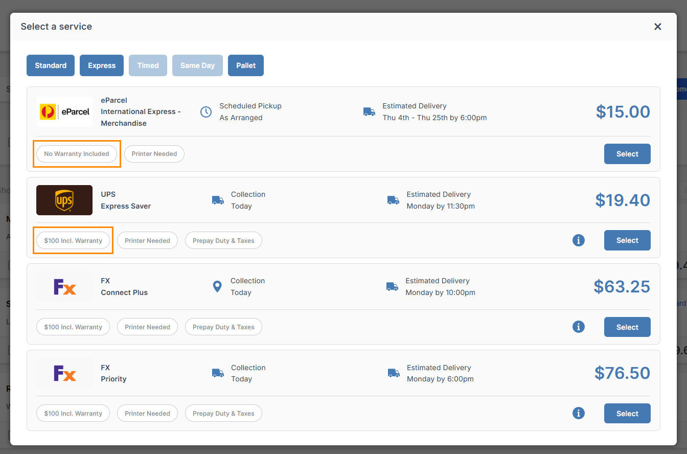 shipping manager with three orders
