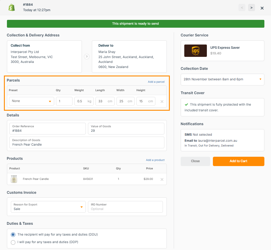 shipping manager with three orders