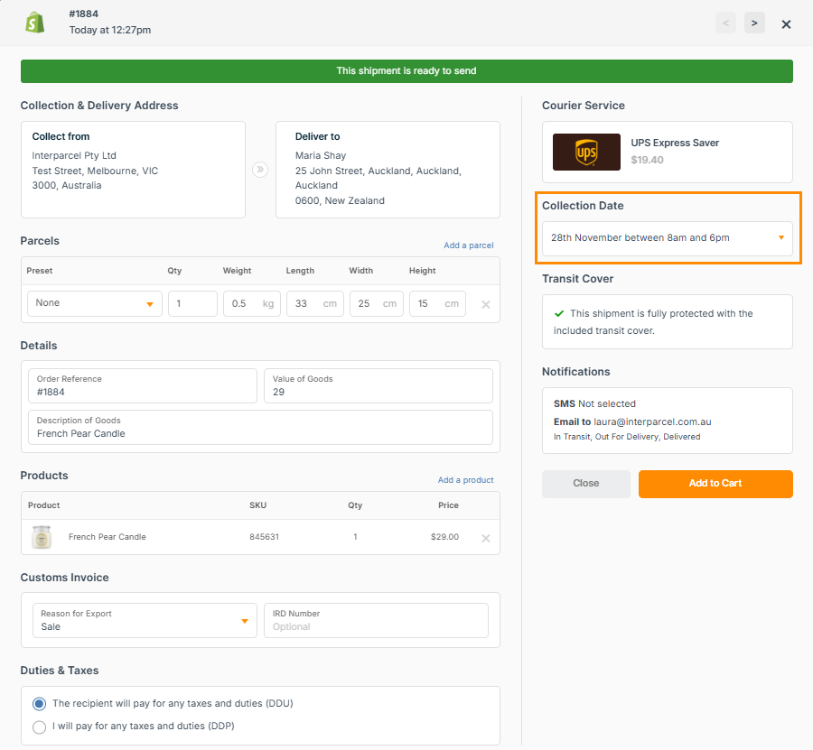 shipping manager with three orders