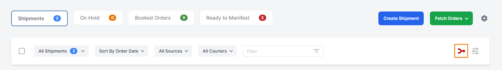 Import from CSV page