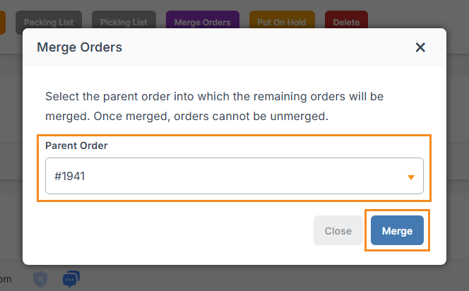 Import from CSV page