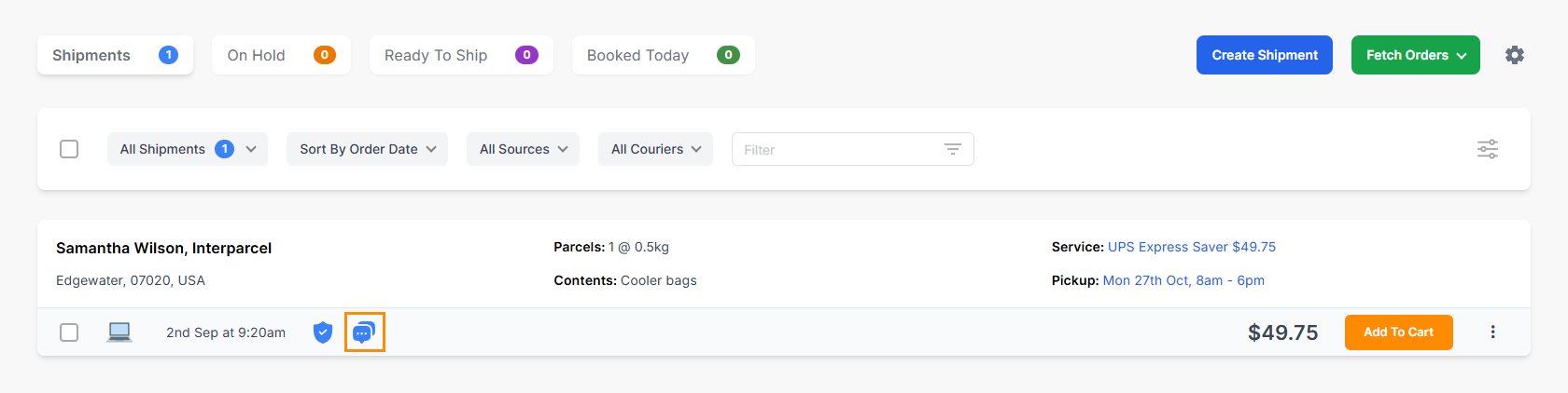 Printing labels page