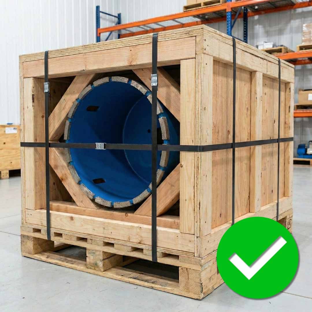 Ugle frright on a pallet