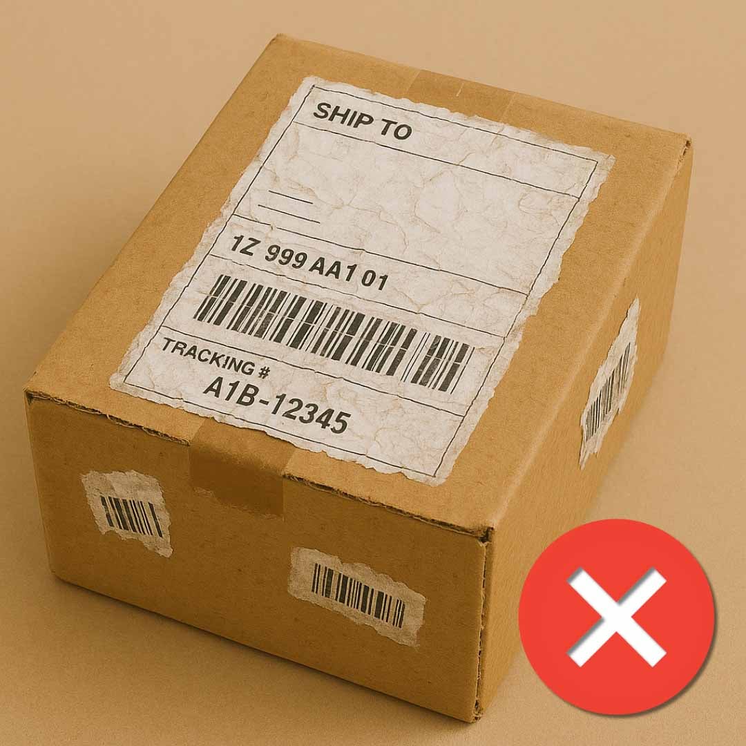 box with a lot of lavels