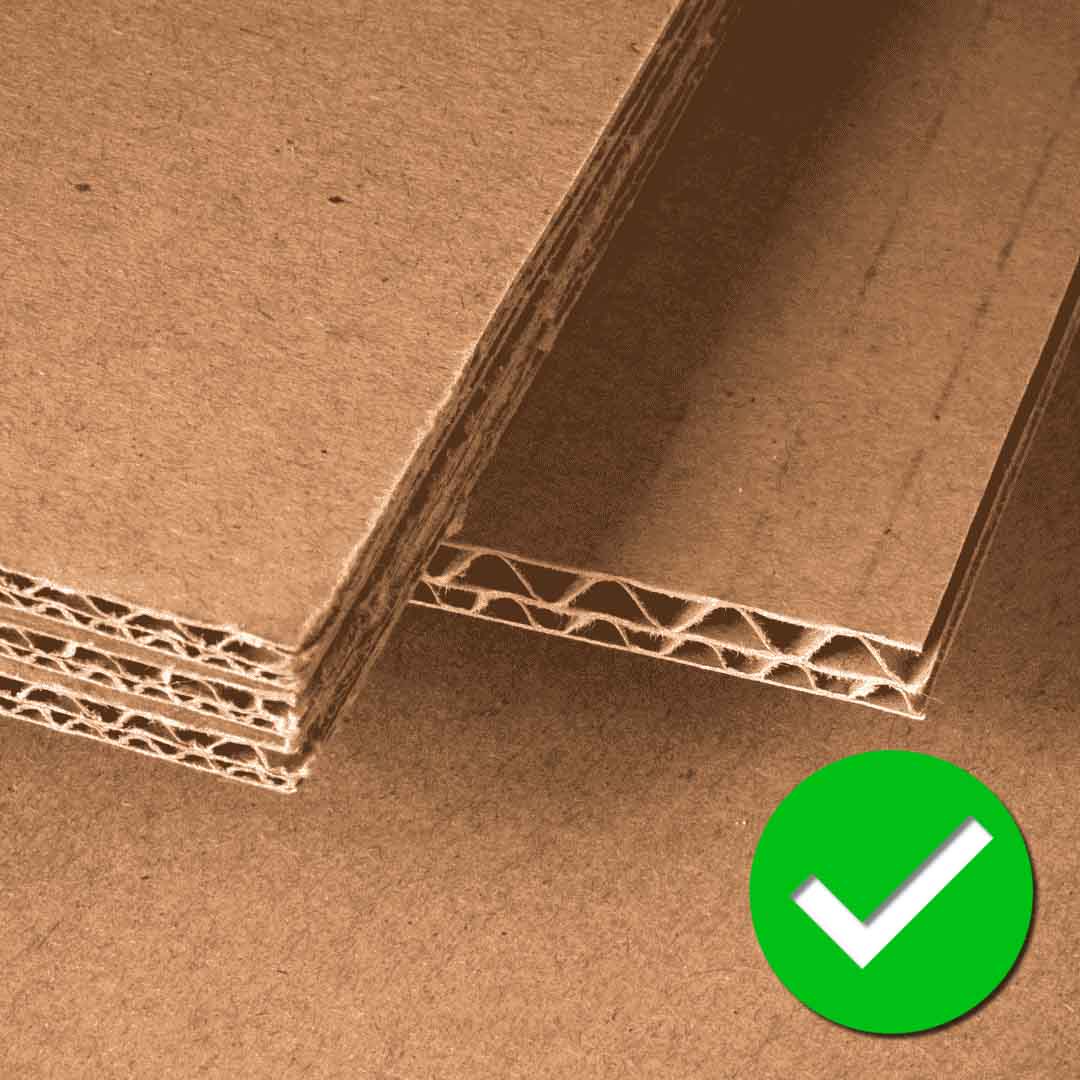 Double wall corrugated box 