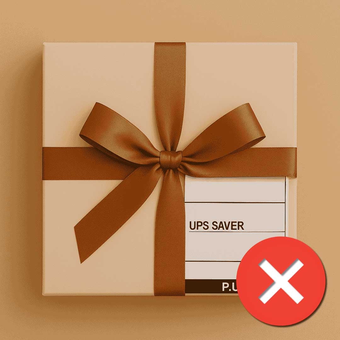 Branded box being shipped