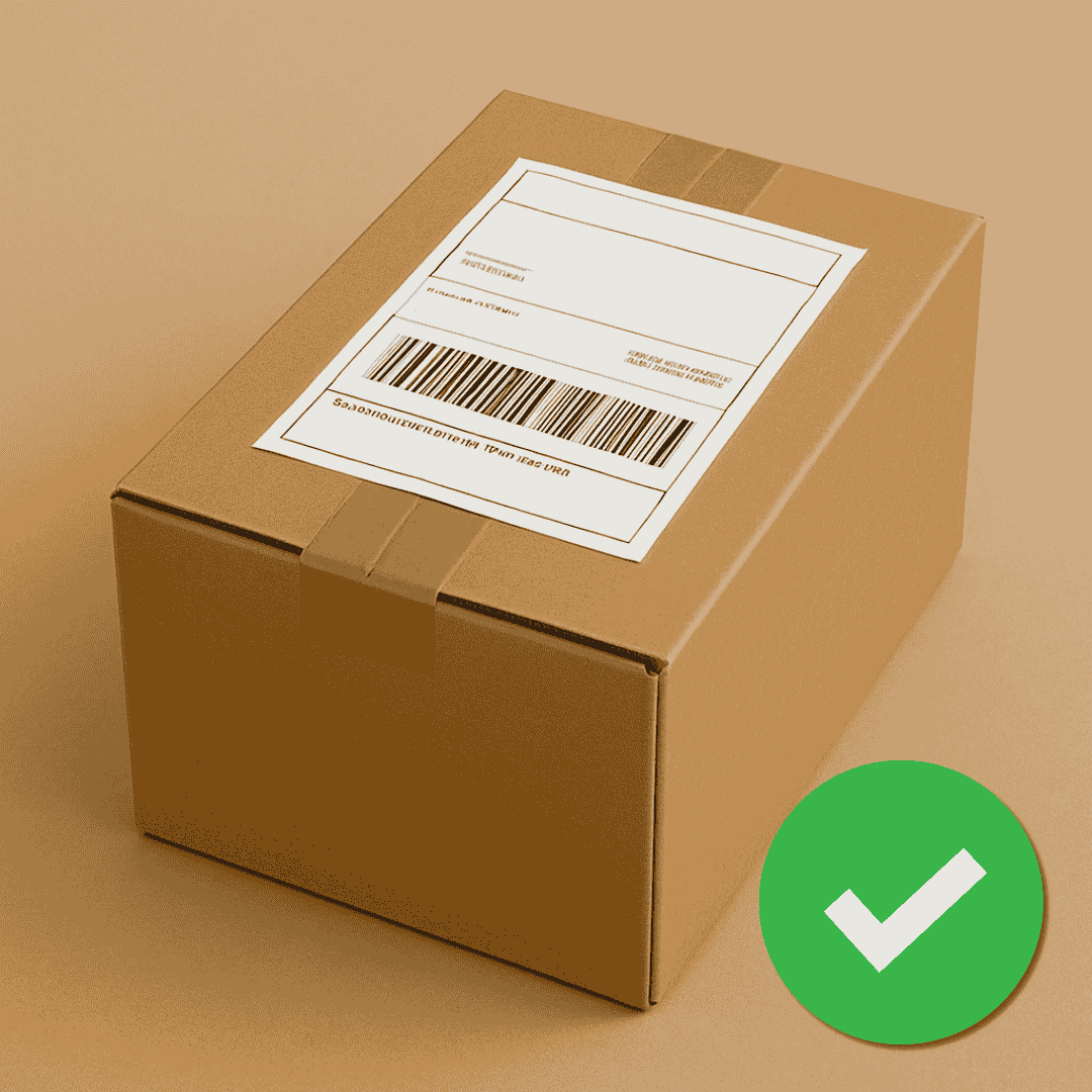 box with a label
