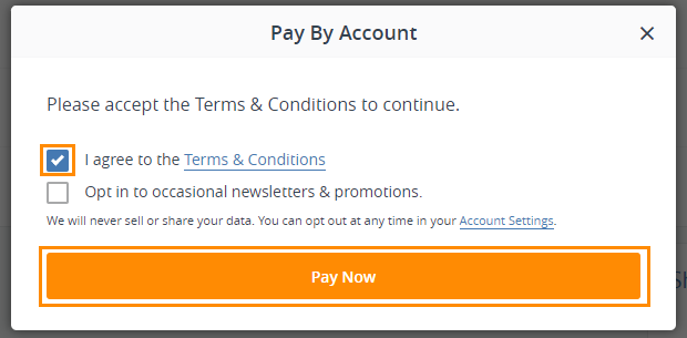 Confirmation page with the labels and shipment documents