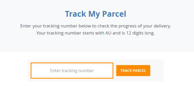 track my parcel page