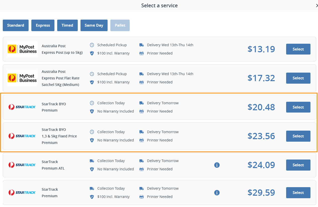 shipping manager with three orders