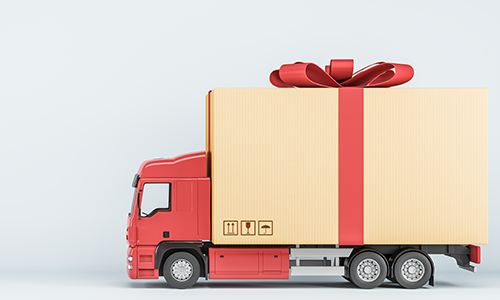 Christmas Delivery Van