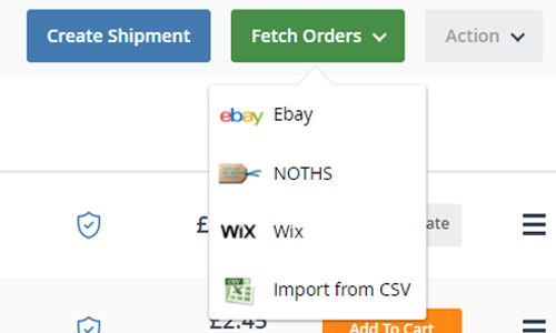Fetch orders through Shipping Manager