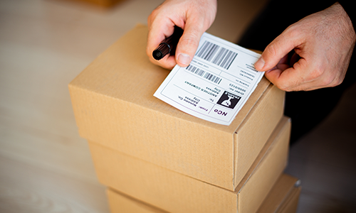 Print off label and send with Interparcel