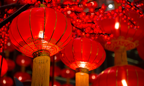 New Year Red Lanterns