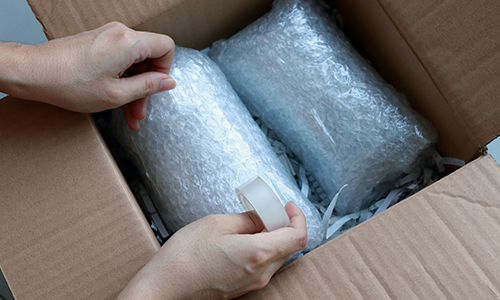 Packaging parcel securely for worldwide shipment