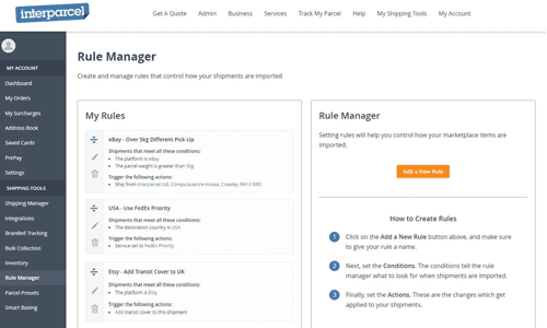 Automating tasks using Rule Manager