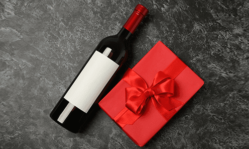Sending wine for a wedding gift