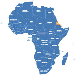 Map of Eritrea