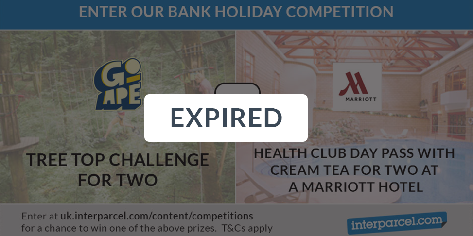 Win a Bank Holiday Experience for Two - Expired