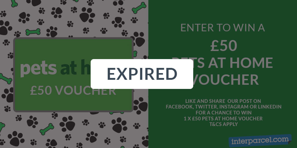Win a £50 Pets at Home Voucher - Expired